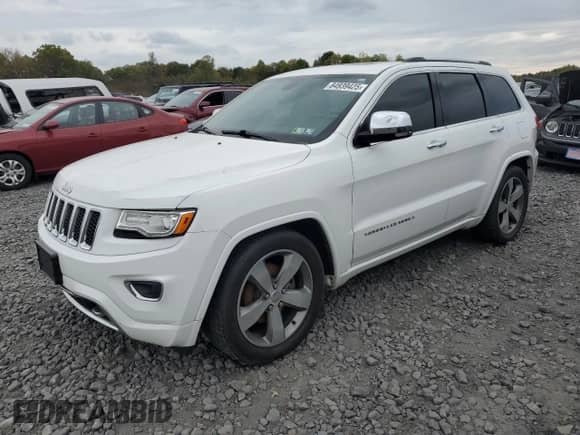 2015 Jeep Grand Cherokee Overland with VIN 1C4RJFCG8FC639010, listed as a Copart auction lot 84939425 with Not provided miles and Salvage title. Bid and sale history available at DreamBid. Image 1.