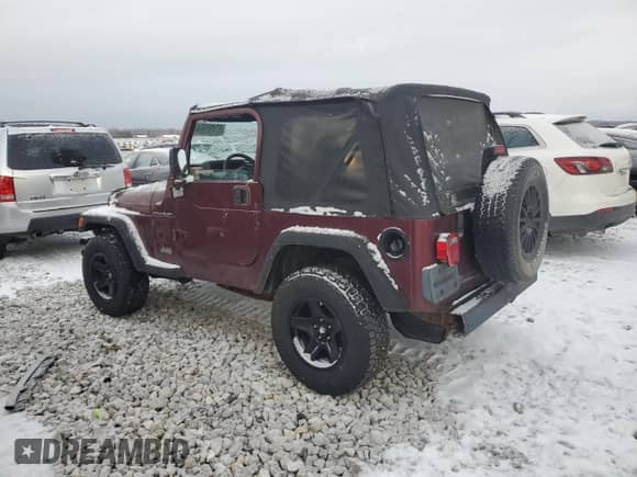 2001 Jeep Wrangler SE with VIN 1J4FA29P41P315163, listed as a Copart auction lot 87490904 with Not provided miles and Clean title. Bid and sale history available at DreamBid. Image 2.