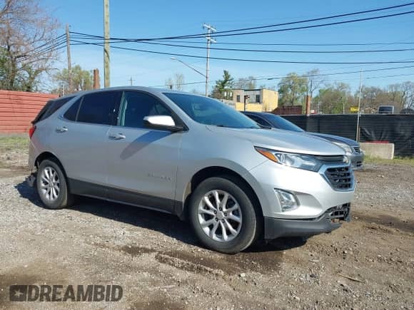 2020 Chevrolet Equinox LT with VIN 3GNAXJEV8LL287144, listed as a IAAI auction lot 42124100 with 61,750 mi miles and . Bid and sale history available at DreamBid. Image 1.