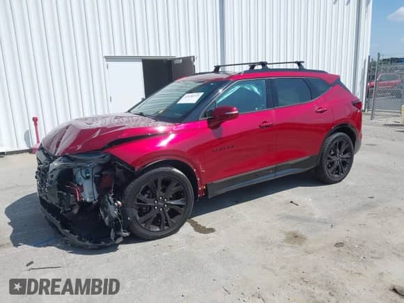 2020 Chevrolet Blazer RS with VIN 3GNKBKRS4LS557081, listed as a IAAI auction lot 43150723 with 104,348 mi miles and . Bid and sale history available at DreamBid. Image 2.
