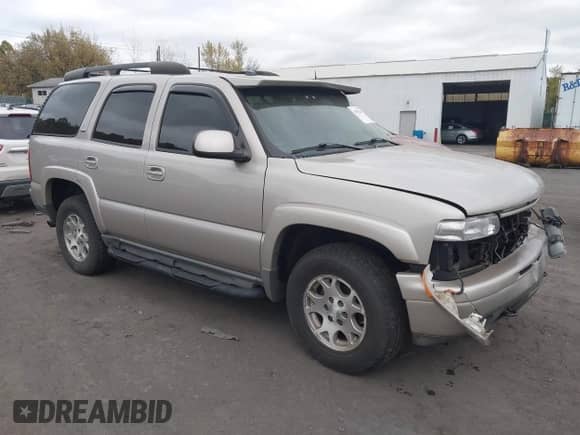 2005 Chevrolet Tahoe Z71 with VIN 1GNEK13T15R228515, listed as a IAAI auction lot 43502187 with 189,430 mi miles and . Bid and sale history available at DreamBid. Image 1.
