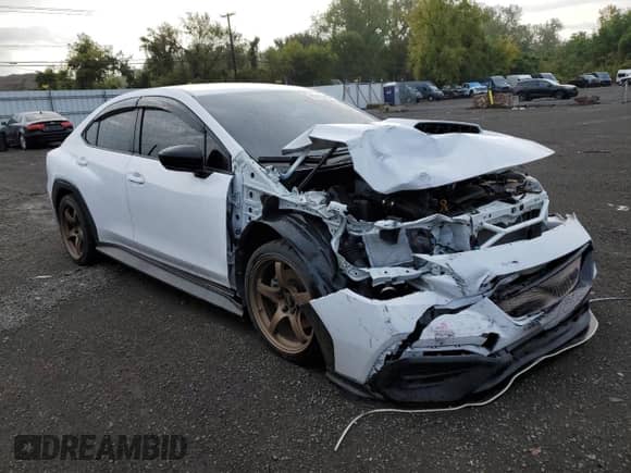 2023 Subaru WRX Premium with VIN JF1VBAF66P9807961, listed as a Copart auction lot 83792355 with 29,914 mi miles and Salvage title. Bid and sale history available at DreamBid. Image 4.