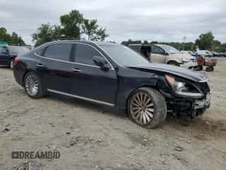 2014 Hyundai Equus Signature z VIN KMHGH4JHXEU090515, wystawiony jako Copart lot #69277235 z przebiegiem 126 614 mil mil oraz Szkoda całkowita • Salvage title. Historia ofert i sprzedaży dostępna na DreamBid. Obrazek 4.