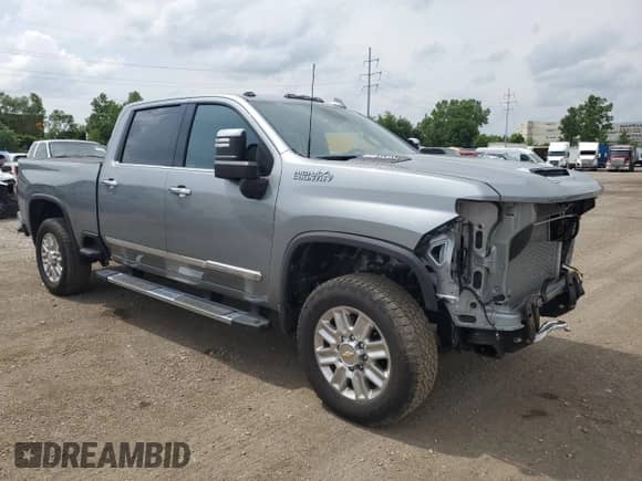 2024 Chevrolet Silverado 2500HD High Country с VIN 2GC4YRE74R1198491, выставлен на аукционе Copart как лот 59102245 с пробегом 24 184 миль миль и Списание • Salvage title. История ставок и продаж доступна на DreamBid. Изображение 4.