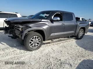 2023 Toyota Tundra 1794 Edition with VIN 5TFMC5DB8PX037252, listed as a Copart auction lot 82714164 with 40,524 mi miles and Salvage title. Bid and sale history available at DreamBid. Image 1.