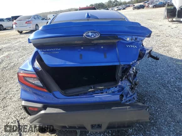 2022 Subaru WRX Premium with VIN JF1VBAH62N8009960, listed as a Copart auction lot 49588285 with 33,138 mi miles and Salvage title. Bid and sale history available at DreamBid. Image 6.