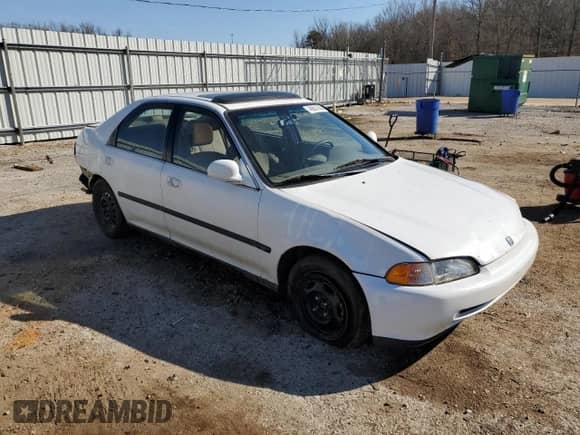 1994 Honda Civic with VIN JHMEH969XRS013959, listed as a Copart auction lot 45937305 with 162,329 mi miles and Salvage title. Bid and sale history available at DreamBid. Image 4.