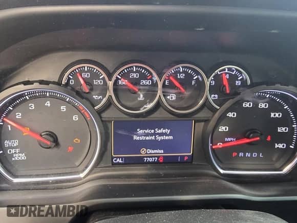 2022 Chevrolet Silverado 1500 Custom with VIN 1GCPWBEK5NZ227707, listed as a Copart auction lot 86012774 with 77,077 mi miles and Non repairable. Bid and sale history available at DreamBid. Image 9.