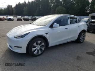 2020 Tesla Model Y Long Range с VIN 5YJYGDEE6LF023427, выставлен на аукционе Copart как лот 81877945 с пробегом 52 307 миль миль и Списание • Salvage title. История ставок и продаж доступна на DreamBid. Изображение 1.