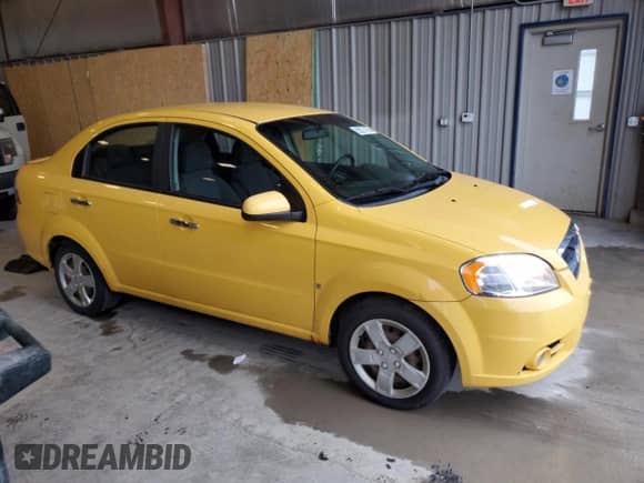 2009 Chevrolet Aveo 2LT with VIN KL1TG56E09B670097, listed as a Copart auction lot 69227195 with 124,054 mi miles and Clean title. Bid and sale history available at DreamBid. Image 4.