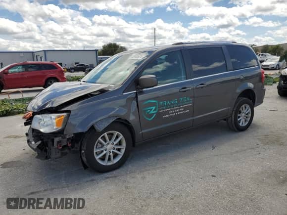 2020 Dodge Grand Caravan SXT with VIN 2C4RDGCG6LR228351, listed as a Copart auction lot 64020495 with 48,141 mi miles and Salvage title. Bid and sale history available at DreamBid. Image 1.