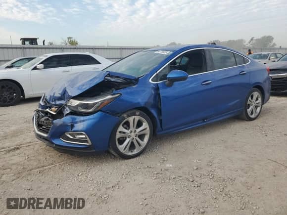 2018 Chevrolet Cruze Premier с VIN 1G1BF5SM9J7163347, выставлен на аукционе Copart как лот 84779635 с пробегом 69 730 миль миль и Списание • Salvage title. История ставок и продаж доступна на DreamBid. Изображение 1.