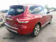 2014 Nissan Pathfinder Platinum Hybrid with VIN 5N1CR2MMXEC657577, listed as a IAAI auction lot 42131668 with 119,795 mi miles and . Bid and sale history available at DreamBid. Image 4.