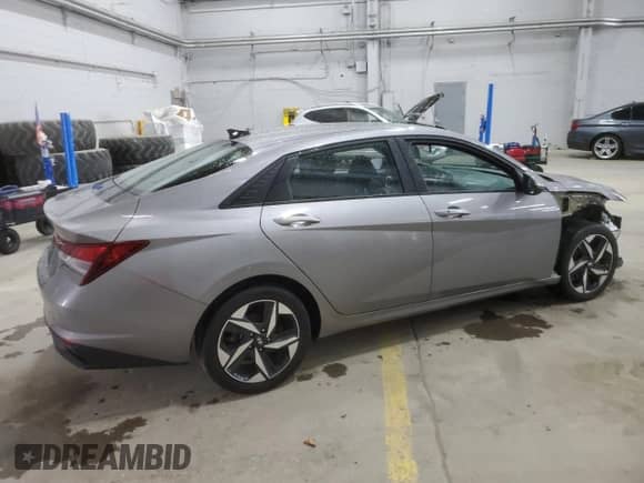 2023 Hyundai Elantra SEL with VIN KMHLS4AG8PU615436, listed as a Copart auction lot 80834025 with 41,646 mi miles and Salvage title. Bid and sale history available at DreamBid. Image 3.