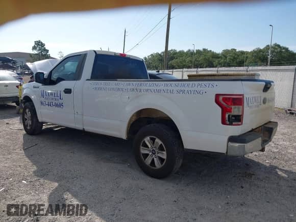 2019 Ford F-150 XL with VIN 1FTMF1CB3KKD35652, listed as a IAAI auction lot 42463370 with 96,129 mi miles and . Bid and sale history available at DreamBid. Image 3.