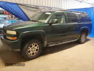 2003 Chevrolet Suburban LT z VIN 3GNFK16T63G258140, wystawiony jako Copart lot #63621564 z przebiegiem Nie podano mil oraz Szkoda całkowita • Salvage title. Historia ofert i sprzedaży dostępna na DreamBid. Obrazek 1.