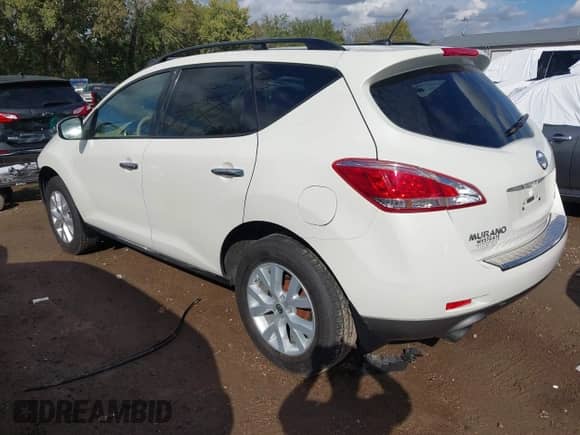 2011 Nissan Murano SL with VIN JN8AZ1MW6BW176621, listed as a IAAI auction lot 43392894 with 138,400 mi miles and . Bid and sale history available at DreamBid. Image 3.