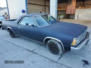 1981 Chevrolet El Camino с VIN 1GCCW80K8BD432987, выставлен на аукционе Copart как лот 81555484 с пробегом 67 711 миль миль и Списание • Salvage title. История ставок и продаж доступна на DreamBid. Изображение 4.