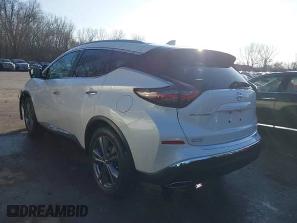 2021 Nissan Murano Platinum with VIN 5N1AZ2DS3MC138567, listed as a IAAI auction lot 41117802 with 26,943 mi miles and . Bid and sale history available at DreamBid. Image 3.