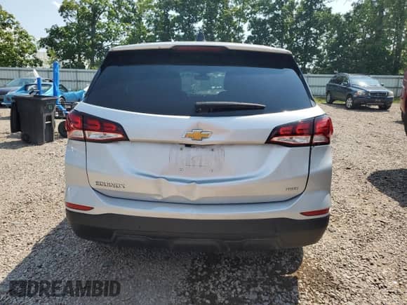 2022 Chevrolet Equinox LS with VIN 3GNAXSEV9NS106857, listed as a Copart auction lot 65586405 with 22,008 mi miles and Salvage title. Bid and sale history available at DreamBid. Image 6.