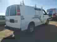 2022 Chevrolet Express Cargo with VIN 1GCWGAF70N1235841, listed as a Copart auction lot 84707025 with 57,987 mi miles and Salvage title. Bid and sale history available at DreamBid. Image 3.