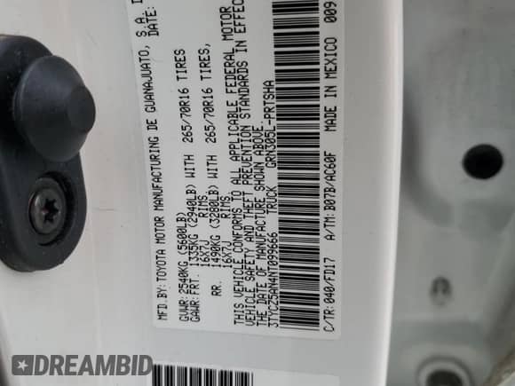 2022 Toyota Tacoma TRD Off Road with VIN 3TYCZ5AN4NT099666, listed as a Copart auction lot 85094295 with 45,880 mi miles and Salvage title. Bid and sale history available at DreamBid. Image 13.