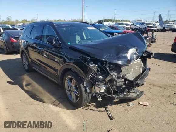 2017 Hyundai Santa Fe Limited Ultimate with VIN KM8SRDHF9HU204908, listed as a Copart auction lot 84879375 with 92,781 mi miles and Clean title. Bid and sale history available at DreamBid. Image 4.