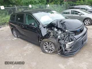 2023 Toyota Sienna LE with VIN 5TDKRKEC0PS150498, listed as a IAAI auction lot 42909770 with 41,818 mi miles and . Bid and sale history available at DreamBid. Image 1.