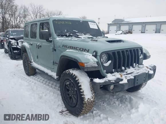 2023 Jeep Wrangler Rubicon 392 with VIN 1C4JJXSJ7PW688280, listed as a IAAI auction lot 41242708 with 8,309 mi miles and . Bid and sale history available at DreamBid. Image 1.
