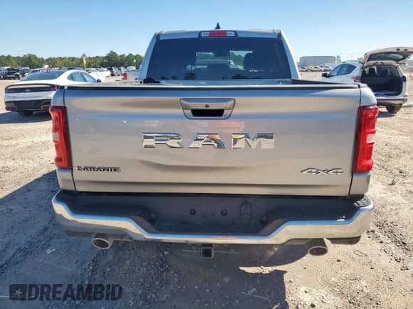 2025 Ram 1500 Laramie с VIN 1C6SRFJPXSN542426, выставлен на аукционе Copart как лот 87101845 с пробегом 6 545 миль миль и Списание • Salvage title. История ставок и продаж доступна на DreamBid. Изображение 6.