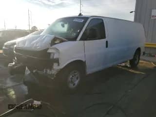 2019 Chevrolet Express Cargo с VIN 1GCWGBFP3K1224883, выставлен на аукционе Copart как лот 87595485 с пробегом Не указан миль и Списание • Salvage title. История ставок и продаж доступна на DreamBid. Изображение 1.