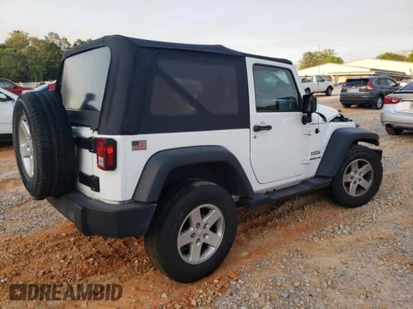 2017 Jeep Wrangler Sport with VIN 1C4AJWAG6HL612004, listed as a Copart auction lot 52584185 with 87,583 mi miles and Salvage title. Bid and sale history available at DreamBid. Image 3.