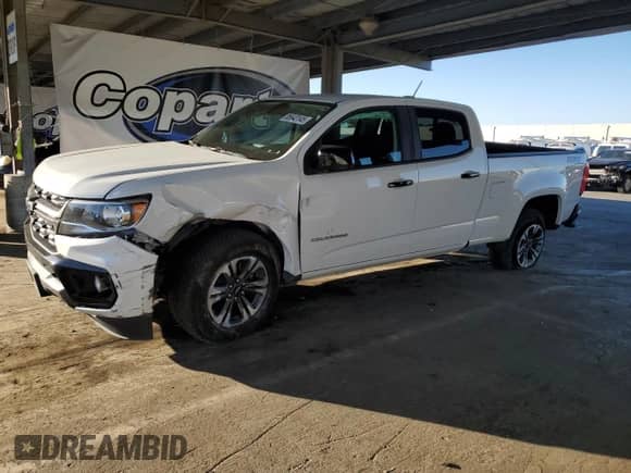 2021 Chevrolet Colorado 4WD Z71 with VIN 1GCGTDEN5M1146427, listed as a Copart auction lot 85643145 with 61,160 mi miles and Salvage title. Bid and sale history available at DreamBid. Image 1.