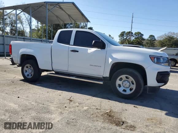 2022 Chevrolet Colorado 2WD Work Truck with VIN 1GCHSBEN3N1327703, listed as a Copart auction lot 87201724 with 41,391 mi miles and Salvage title. Bid and sale history available at DreamBid. Image 4.