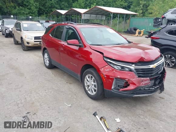 2022 Chevrolet Equinox LT с VIN 3GNAXUEV5NL223843, выставлен на аукционе IAAI как лот 42914083 с пробегом 29 515 миль миль и . История ставок и продаж доступна на DreamBid. Изображение 1.