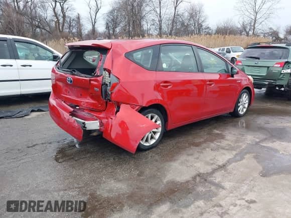 2012 Toyota Prius Two with VIN JTDZN3EU3C3012636, listed as a IAAI auction lot 41485685 with 186,053 mi miles and . Bid and sale history available at DreamBid. Image 4.