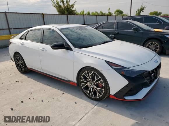 2022 Hyundai Elantra with VIN KMHLW4AK6NU005119, listed as a Copart auction lot 70282905 with 59,227 mi miles and Salvage title. Bid and sale history available at DreamBid. Image 4.