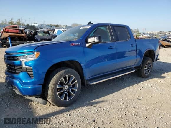 2022 Chevrolet Silverado 1500 RST with VIN 1GCUDEET6NZ575504, listed as a Copart auction lot 50902685 with 18,533 mi miles and Salvage title. Bid and sale history available at DreamBid. Image 1.