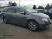 2014 Honda Odyssey Touring with VIN 5FNRL5H9XEB119858, listed as a Copart auction lot 89615605 with 185,453 mi miles and Salvage title. Bid and sale history available at DreamBid. Image 4.