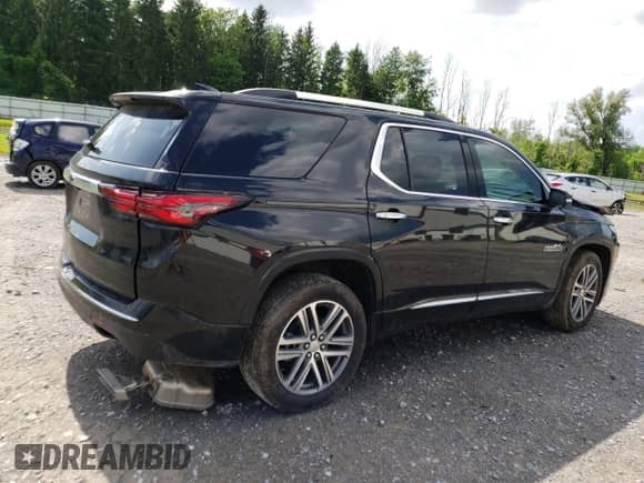 2023 Chevrolet Traverse High Country with VIN 1GNERNKW6PJ326424, listed as a Copart auction lot 56937284 with 6,340 mi miles and Salvage title. Bid and sale history available at DreamBid. Image 3.