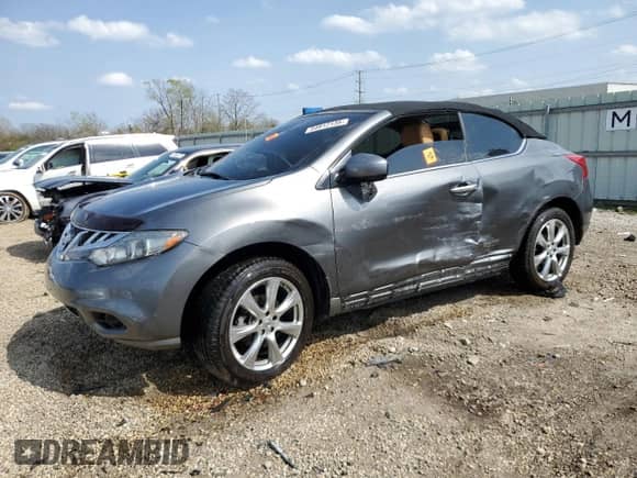 2014 Nissan Murano with VIN JN8AZ1FY5EW302437, listed as a Copart auction lot 54912135 with 107,376 mi miles and Salvage title. Bid and sale history available at DreamBid. Image 1.