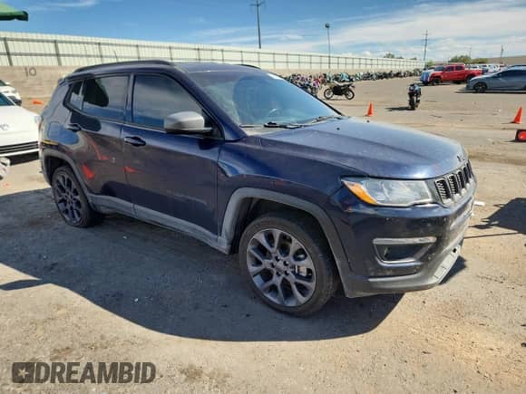 2021 Jeep Compass 80th Anniversary with VIN 3C4NJDEB0MT589497, listed as a Copart auction lot 71925025 with 93,232 mi miles and Salvage title. Bid and sale history available at DreamBid. Image 4.