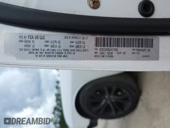 2018 Dodge Challenger SXT с VIN 2C3CDZAG8JH172361, выставлен на аукционе Copart как лот 64964845 с пробегом 134 659 миль миль и Списание • Salvage title. История ставок и продаж доступна на DreamBid. Изображение 13.