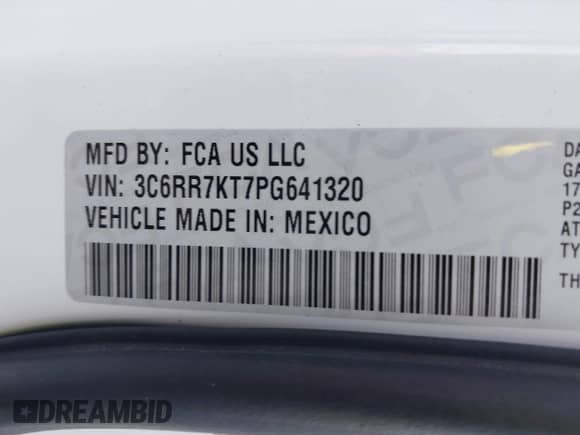 2023 Ram 1500 Express с VIN 3C6RR7KT7PG641320, выставлен на аукционе IAAI как лот 41072163 с пробегом 30 464 миль миль и . История ставок и продаж доступна на DreamBid. Изображение 9.