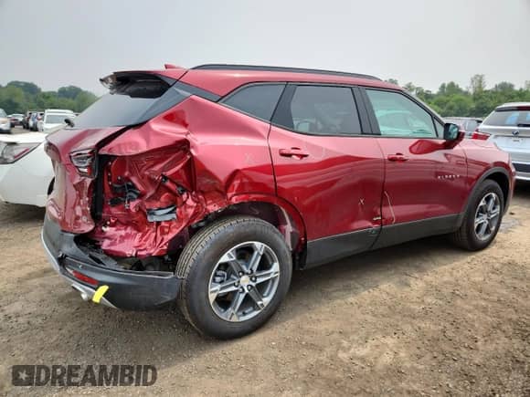 2025 Chevrolet Blazer LT с VIN 3GNKBJRS5SS104905, выставлен на аукционе Copart как лот 67225115 с пробегом 4 103 миль миль и Списание • Salvage title. История ставок и продаж доступна на DreamBid. Изображение 3.