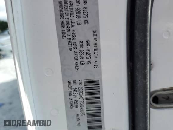 2019 Dodge Charger R/T z VIN 2C3CDXCT7KH643125, wystawiony jako Copart lot #82203855 z przebiegiem 115 840 mil mil oraz Szkoda całkowita • Salvage title. Historia ofert i sprzedaży dostępna na DreamBid. Obrazek 13.
