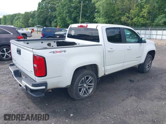 2022 Chevrolet Colorado 4WD Work Truck with VIN 1GCGTBEN0N1136281, listed as a IAAI auction lot 42258405 with 56,863 mi miles and . Bid and sale history available at DreamBid. Image 4.