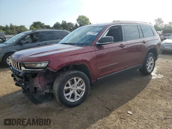 2022 Jeep Grand Cherokee Limited with VIN 1C4RJKBG8N8571996, listed as a Copart auction lot 71777095 with 50,723 mi miles and Salvage title. Bid and sale history available at DreamBid. Image 1.