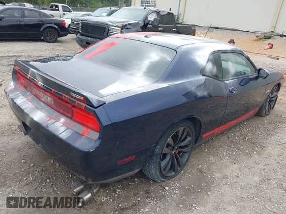 2013 Dodge Challenger SRT-8 with VIN 2C3CDYCJ2DH680509, listed as a IAAI auction lot 41922696 with 183,100 mi miles and . Bid and sale history available at DreamBid. Image 4.