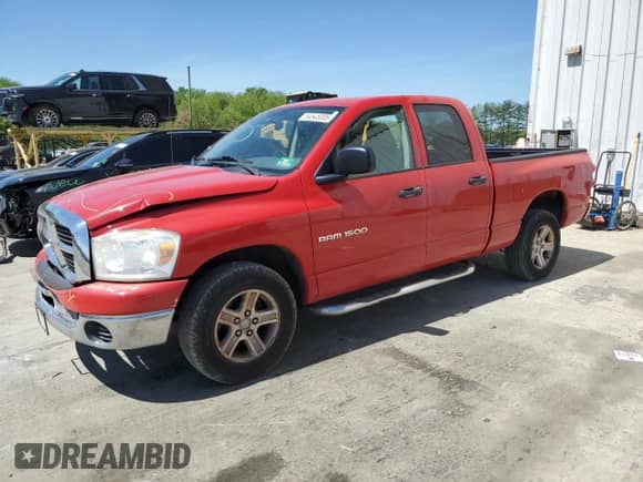 2007 Dodge 1500 SLT с VIN 1D7HA18P07S120456, выставлен на аукционе Copart как лот 54545005 с пробегом 59 132 миль миль и Списание • Salvage title. История ставок и продаж доступна на DreamBid. Изображение 1.